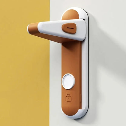 Door Lock Child-Safe 3-Button Drill-Free Adhesive