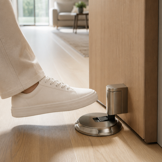 Door Stopper Push-Release Adjustable Zinc Alloy