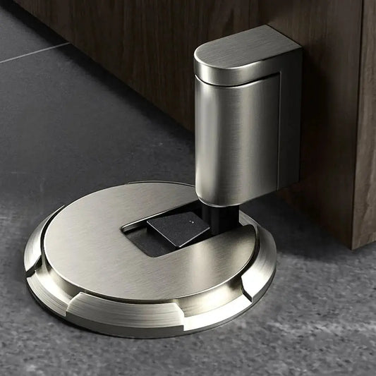 Door Stopper Push-To-Lock Rust-Resistant Zinc Alloy
