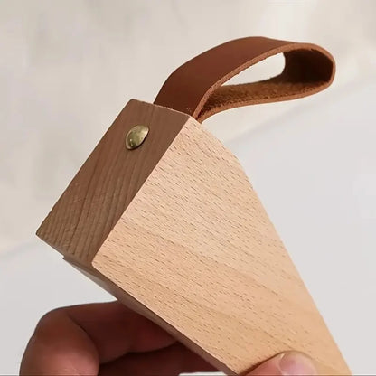 Door Stopper Wood & Metal Non-Slip Base