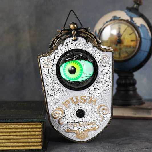 Doorbell Pulsing Green LED & Spooky Sounds