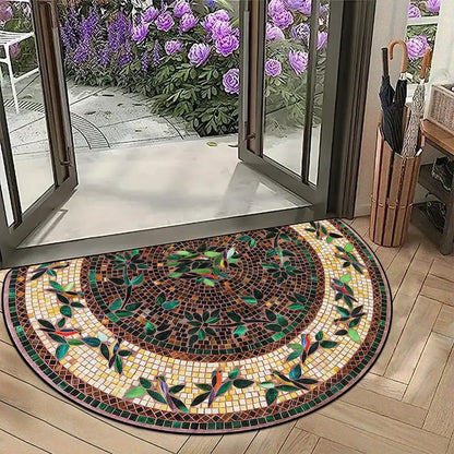 Doormat Half-Round Non-Slip Weather-Resistant