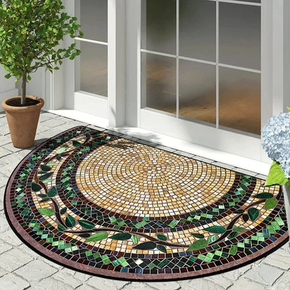 Doormat Half-Round Non-Slip Weather-Resistant
