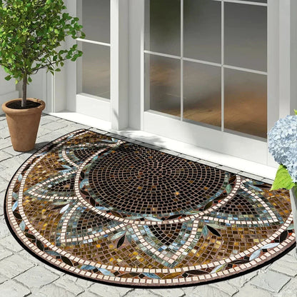 Doormat Half-Round Non-Slip Weather-Resistant