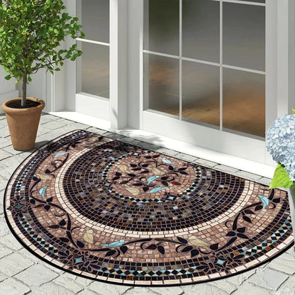 Doormat Half-Round Non-Slip Weather-Resistant