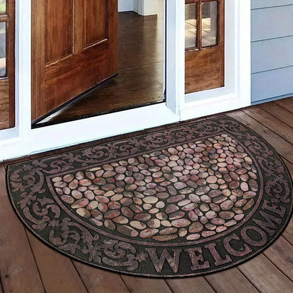 Doormat Half-Round Non-Slip Weather-Resistant