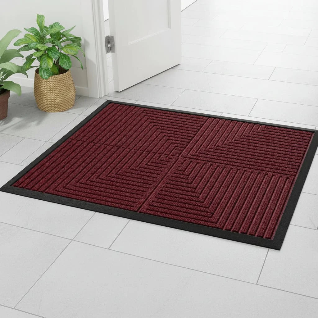 Doormat Heavy-Duty Dirt-Trapping Non-Slip Rubber Backing