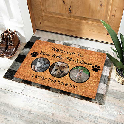 Doormat Personalized Pet Illustration
