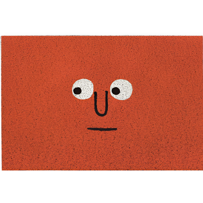 Doormat Smiley Print Non-Slip Backing & Quick-Drying Surface