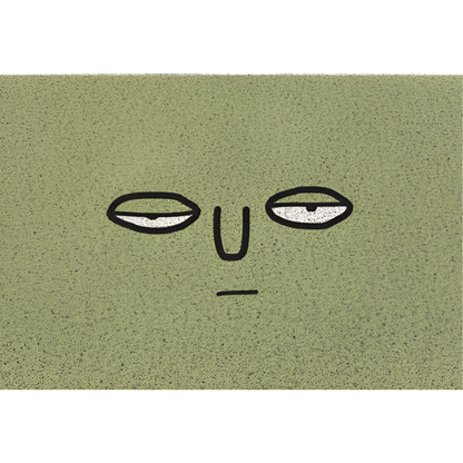 Doormat Smiley Print Non-Slip Backing & Quick-Drying Surface