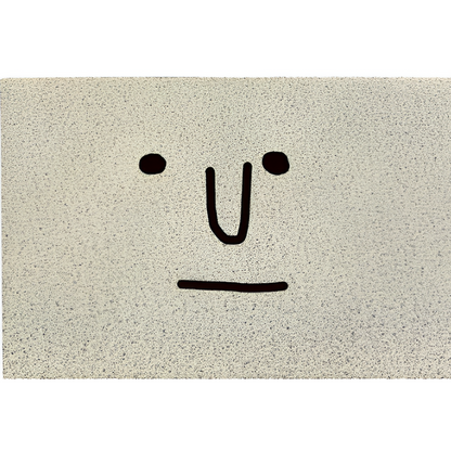 Doormat Smiley Print Non-Slip Backing & Quick-Drying Surface