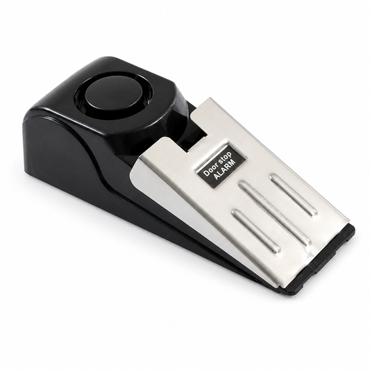 Doorstop Alarm No-Drill Built-In Siren