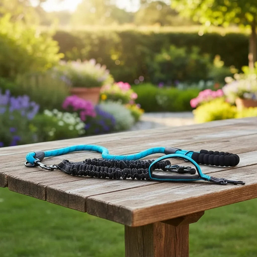 Double Dog Leash 360 Swivel Shock-Absorbing Nylon