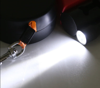 Double Retractable Leash Independent Locking LED & Reflective