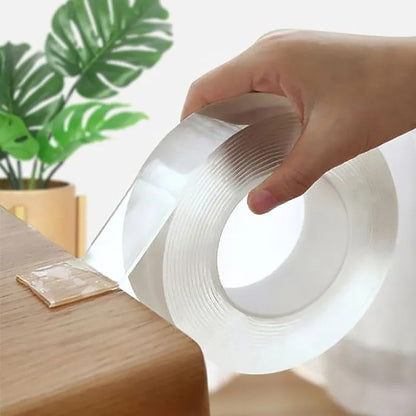 Double-Sided Tape Crystal-Clear Reusable Residue-Free