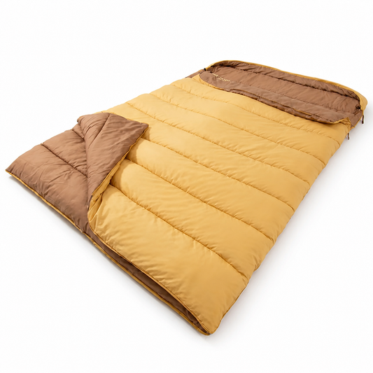 Double Sleeping Bag Quilted Insulation Compact 3 Fill Weights