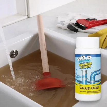 Drain Cleaner Powder Fast-Acting Safe for PVC Pipes
