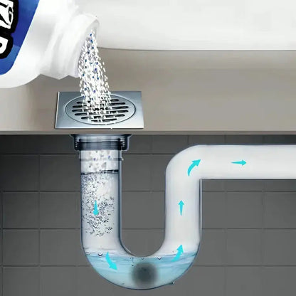Drain Cleaner Powder Fast-Acting Safe for PVC Pipes