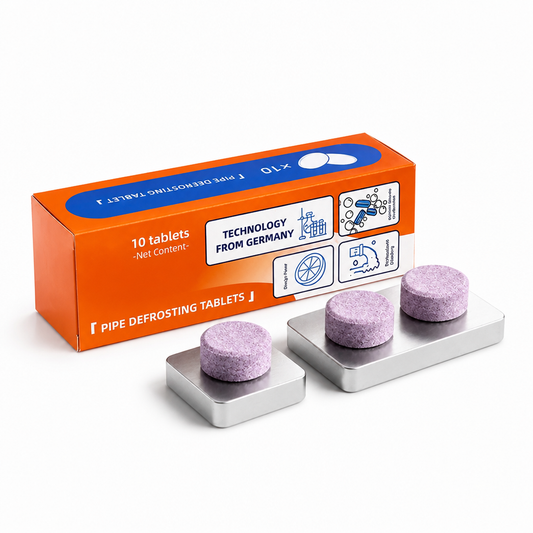 Drain Cleaner Tablets Pre-Measured Fast-Dissolving 10-Tablet Pack
