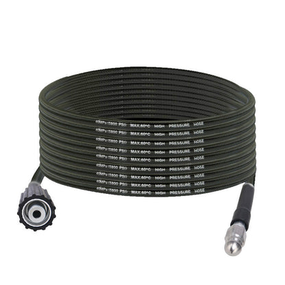 Drain Cleaning Hose High-Pressure Triple-Reinforced Stainless Nozzle
