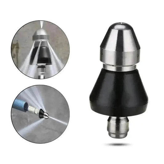 Drain Cleaning Nozzle High-Pressure Stainless Steel Universal Fit
