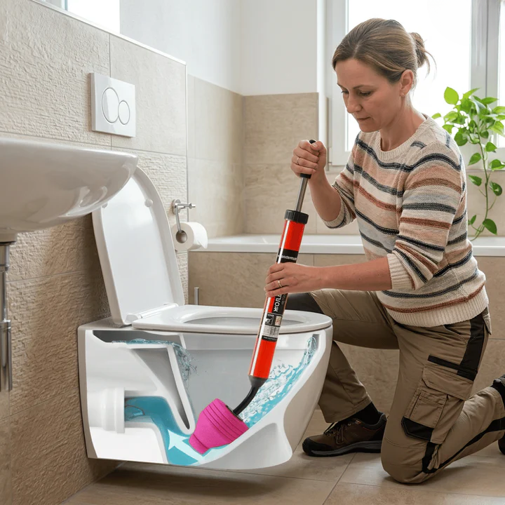 Drain Plunger High-Pressure Chemical-Free Flexible Nozzle