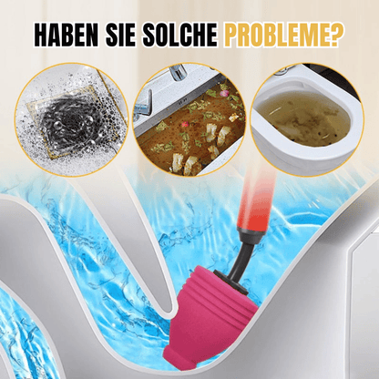 Drain Plunger High-Pressure Chemical-Free Flexible Nozzle