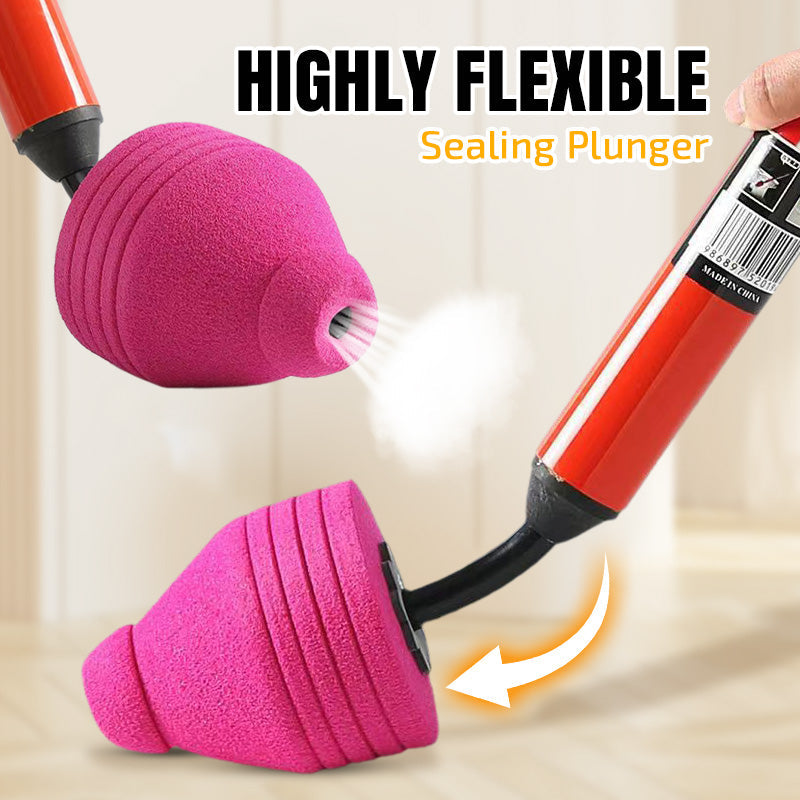Drain Plunger High-Pressure Chemical-Free Flexible Nozzle