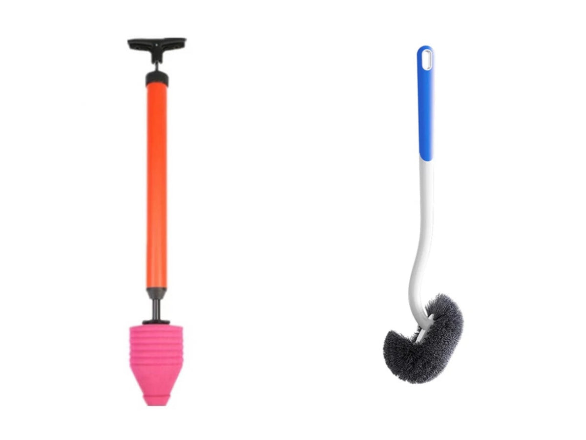 Drain Plunger High-Pressure Sealed Stainless Steel & Foam