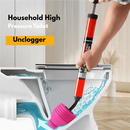 Drain Plunger High-Pressure Sealed Stainless Steel & Foam