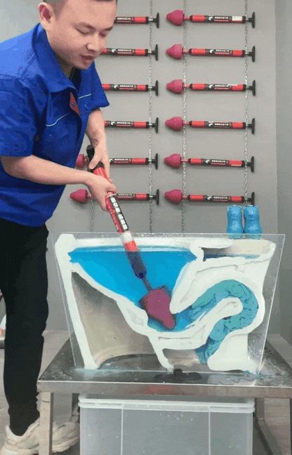 Drain Plunger High-Pressure Sealed Stainless Steel & Foam