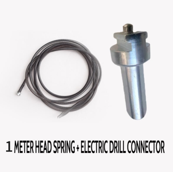 Drain Snake Flexible Manganese Steel Universal Drill Adapter
