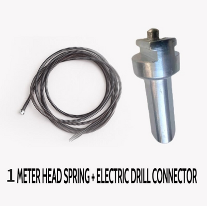 Drain Snake Flexible Manganese Steel Universal Drill Adapter