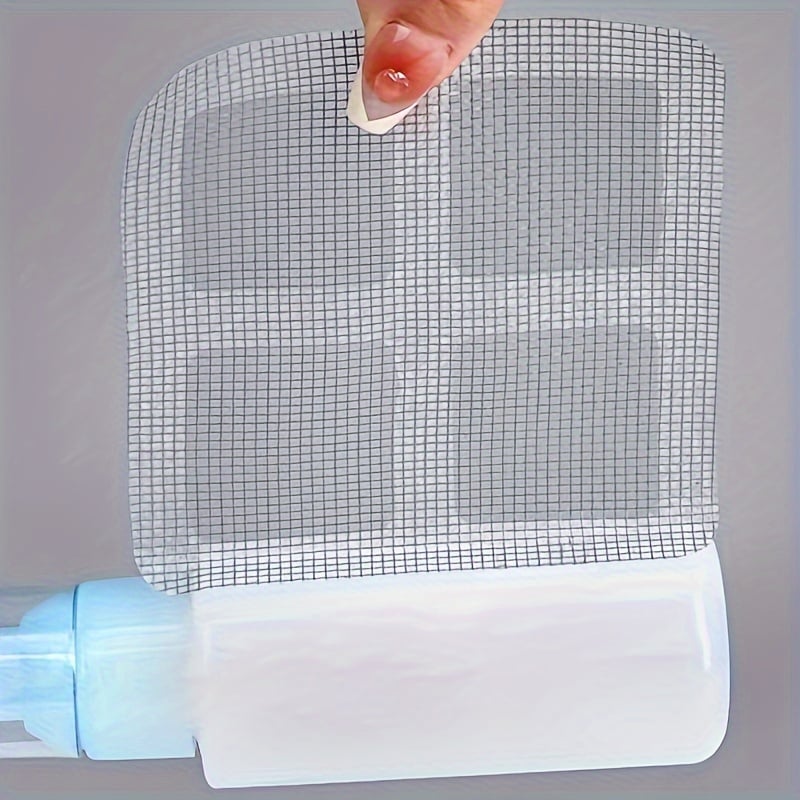 Drain Strainer Stickers Self-Adhesive Fiberglass Mesh Set of 10