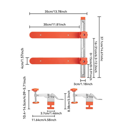 Drawer Slide Jig Toggle Clamp Precise Alignment