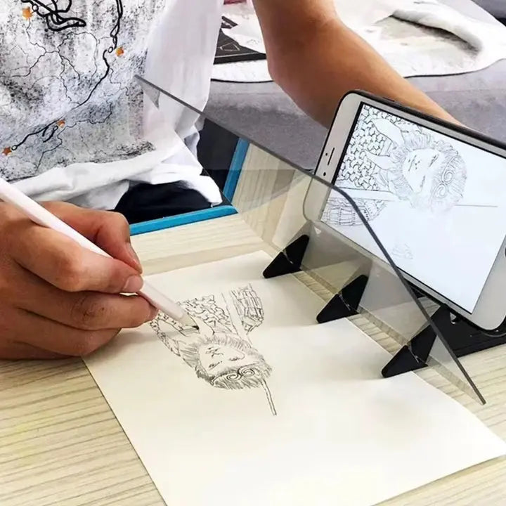 Drawing Reflector Clear PMMA Lens Adjustable Stand