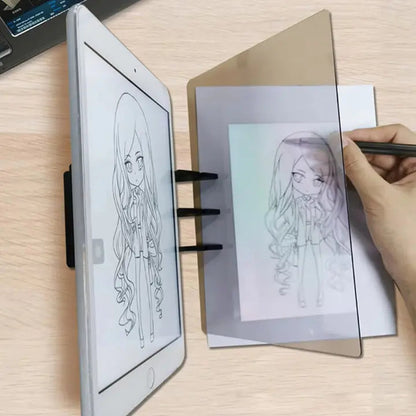 Drawing Reflector Clear PMMA Lens Adjustable Stand