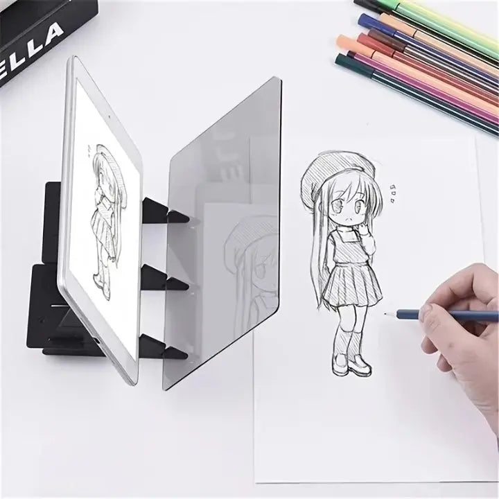Drawing Reflector Clear PMMA Lens Adjustable Stand