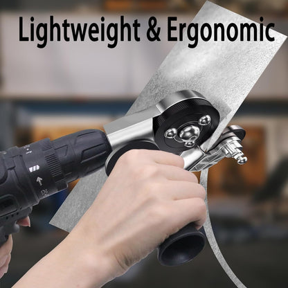 Drill Attachment Fits Most Drills Burr-Free Cutting