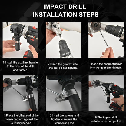 Drill Attachment Fits Most Drills Burr-Free Cutting