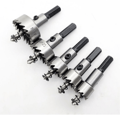 Drill Bit Set Carbide-Reinforced HSS Anti-Slip Set of 5