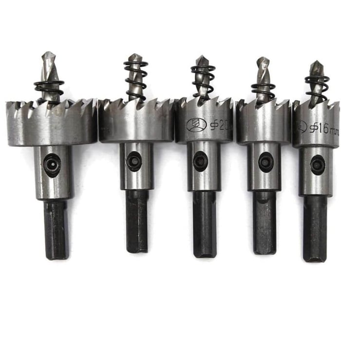 Drill Bit Set Carbide-Reinforced HSS Anti-Slip Set of 5