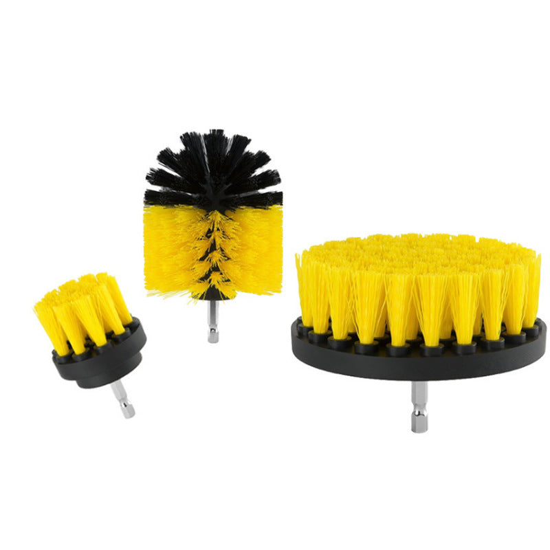 Drill Brush Set Fits Standard Drills Surface-Safe Bristles