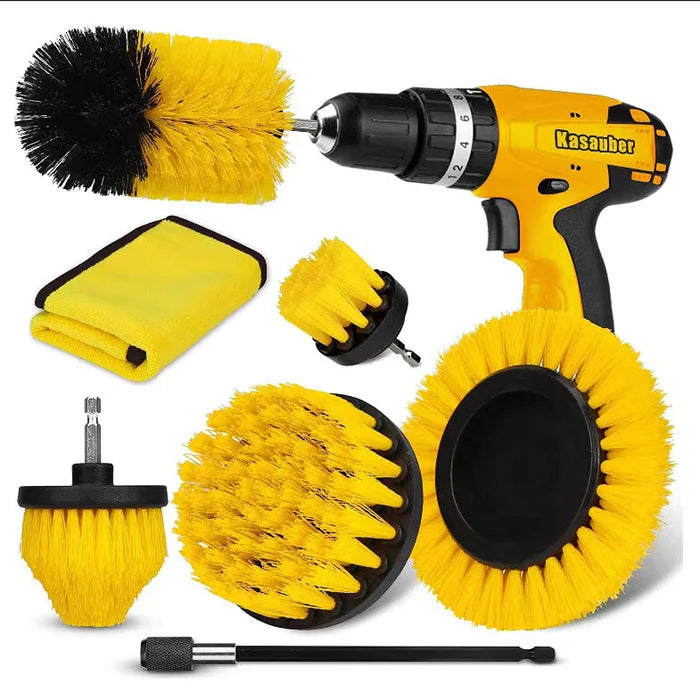 Drill Brush Set Universal Fit Non-Scratch Bristles