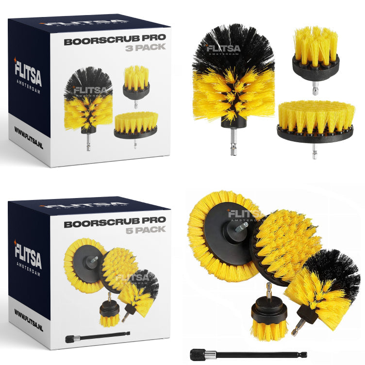 Drill Brush Set Universal Fit Non-Scratch Bristles