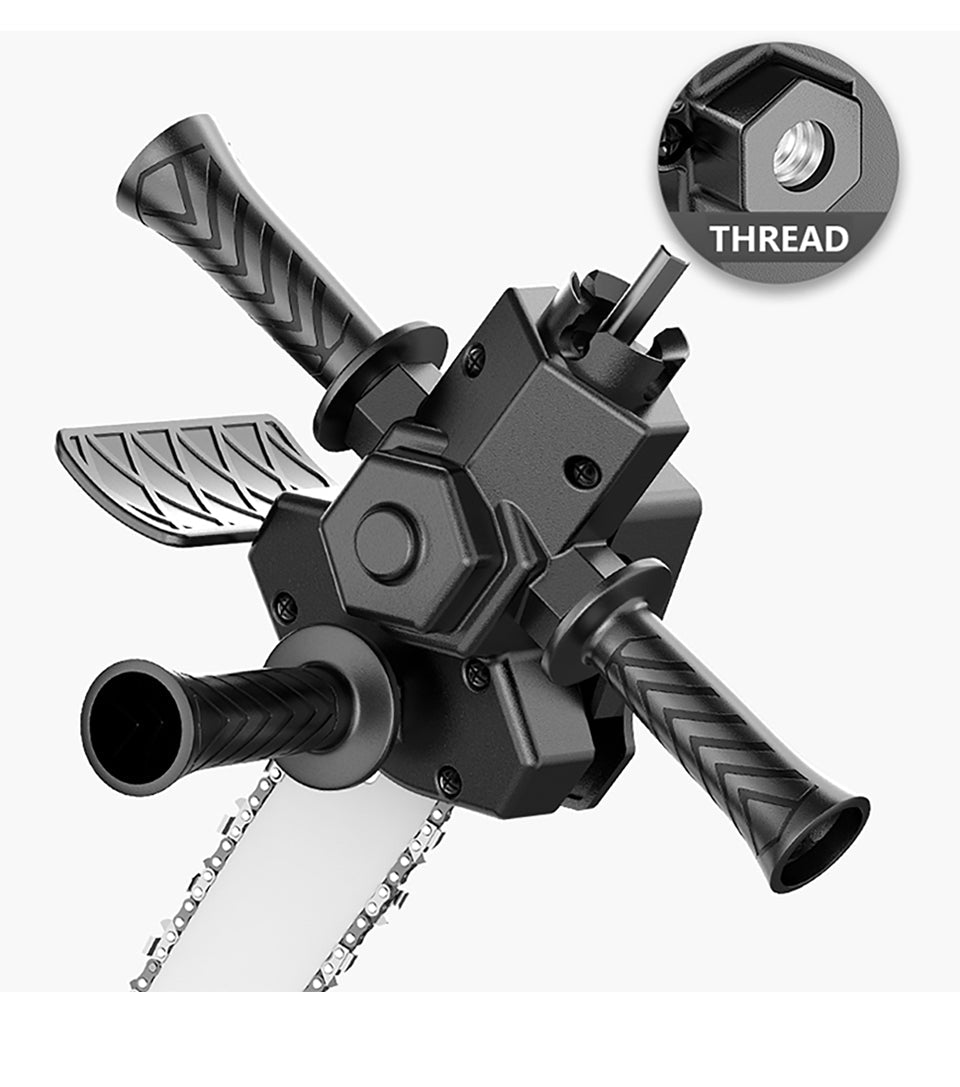 Drill Chainsaw Attachment Tungsten Blade Extra Handle