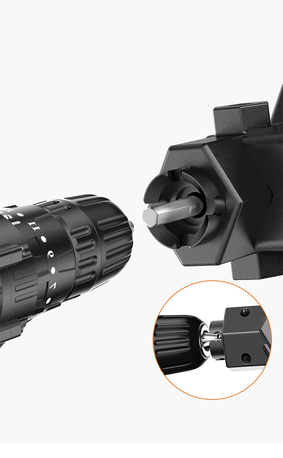 Drill Chainsaw Attachment Tungsten Blade Extra Handle