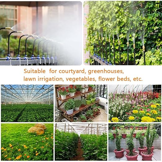 Drip Irrigation Kit 360 Degree Adjustable Sprinklers & Water-Saving