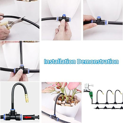 Drip Irrigation Kit 360 Degree Adjustable Sprinklers & Water-Saving