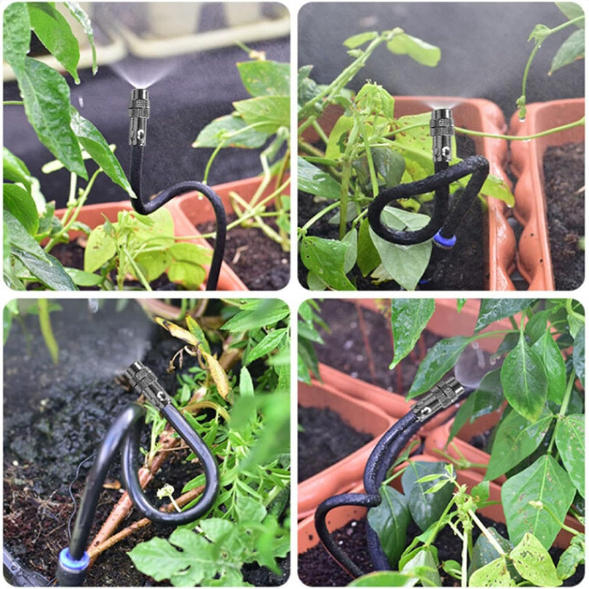 Drip Irrigation Kit 360 Degree Adjustable Sprinklers & Water-Saving